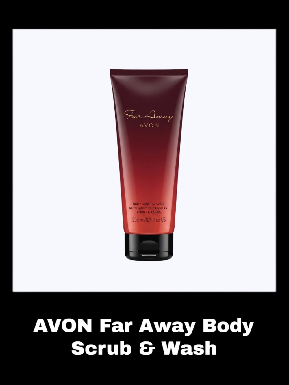 AVON Far Away 6.7 Fluid Ounces Body Scrub & Wash